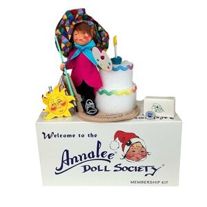 Vintage Annalee Doll Anniversary Logo Artist Painter MIB